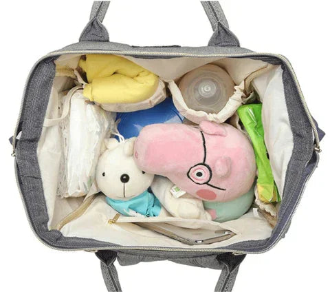 Bolsa Mochila Maternidade LeQueen – Praticidade, Estilo e Conexão USB para o Dia a Dia com o Bebê
