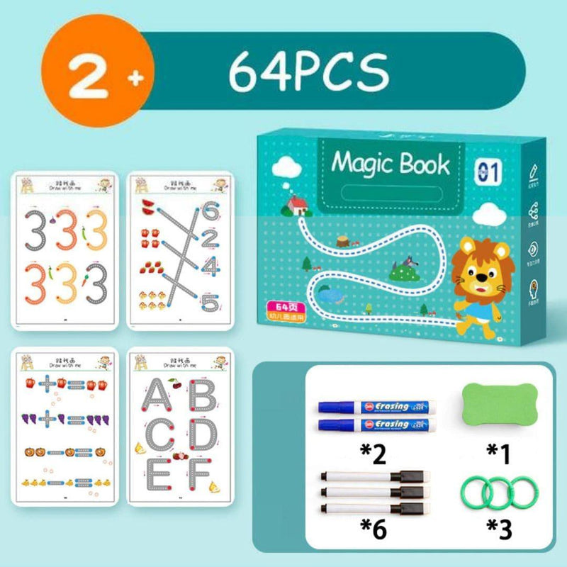 Magic Book – Caderno Infantil para Desenho e Traço que Estimula a Criatividade