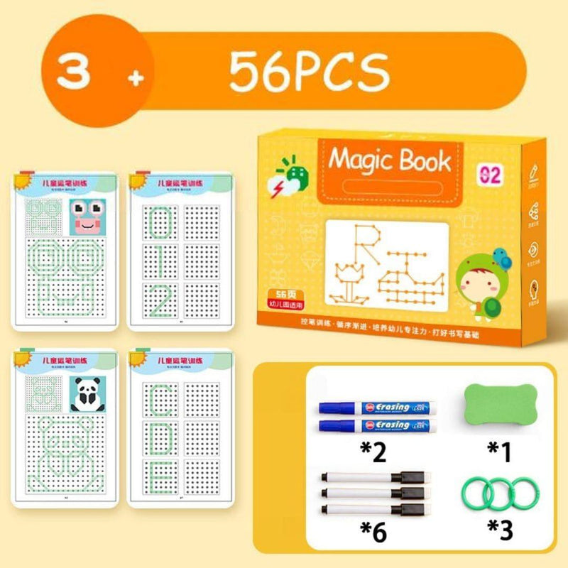 Magic Book – Caderno Infantil para Desenho e Traço que Estimula a Criatividade