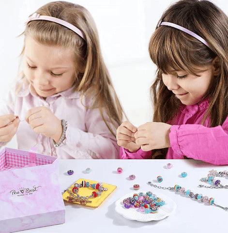 Kit de Montar Pulseiras Femininas – 63 Peças para Criar, Brilhar e Personalizar!