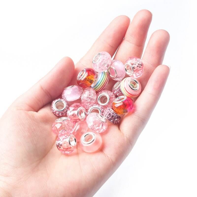 Kit de Montar Pulseiras Femininas – 63 Peças para Criar, Brilhar e Personalizar!