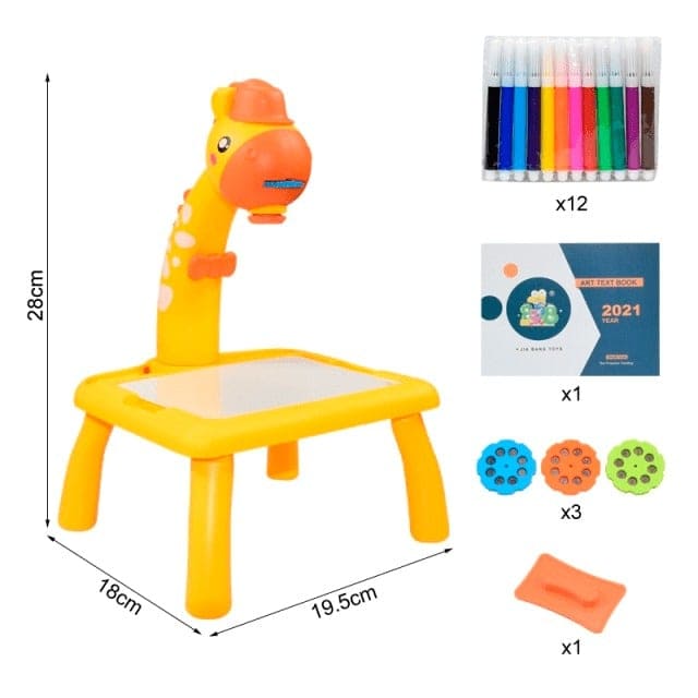 Mesa Mágica – Projetor LED para Desenhos com Diversão Iluminada!